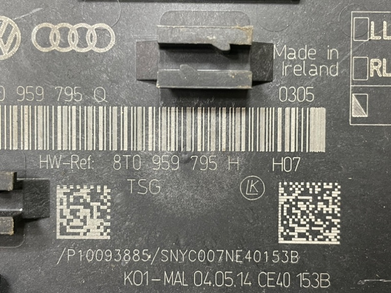 Блок управления дверьми AUDI S5 SPORTBACK 2014 8T2