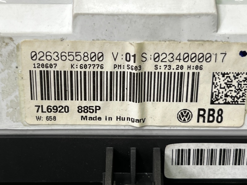 Панель приборов VOLKSWAGEN TOUAREG 2007 7L