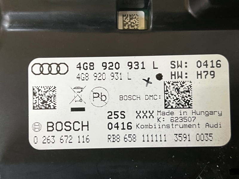 Панель приборов AUDI A6 C7 AVANTE 2012 4G