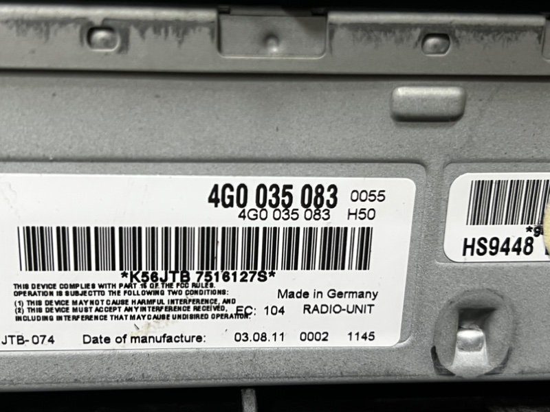 Блок управления MMI 3G AUDI A7 SPORTBACK 2011 4G5