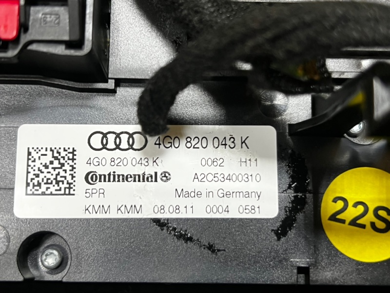 Блок управления климат-контролем AUDI A7 SPORTBACK 2011 4G5
