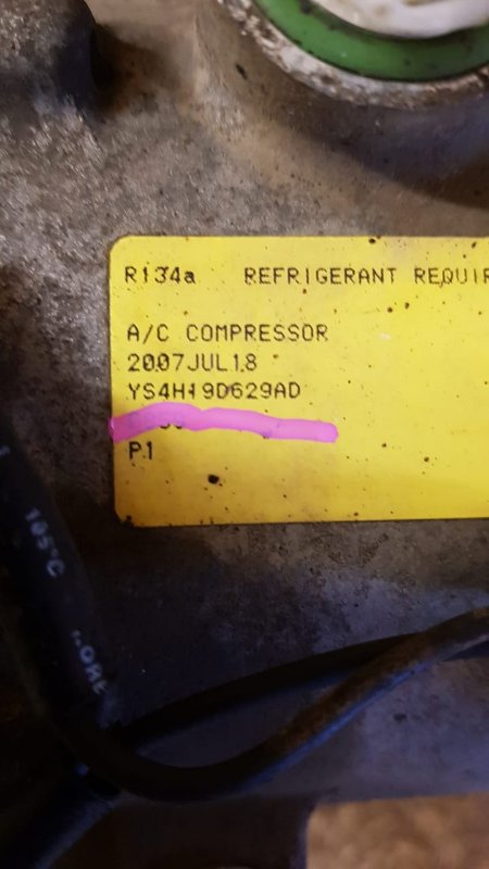 Компрессор кондиционера Ford Fusion 2007