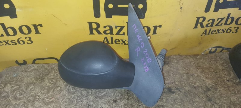 Зеркало заднего вида боковое Peugeot 206