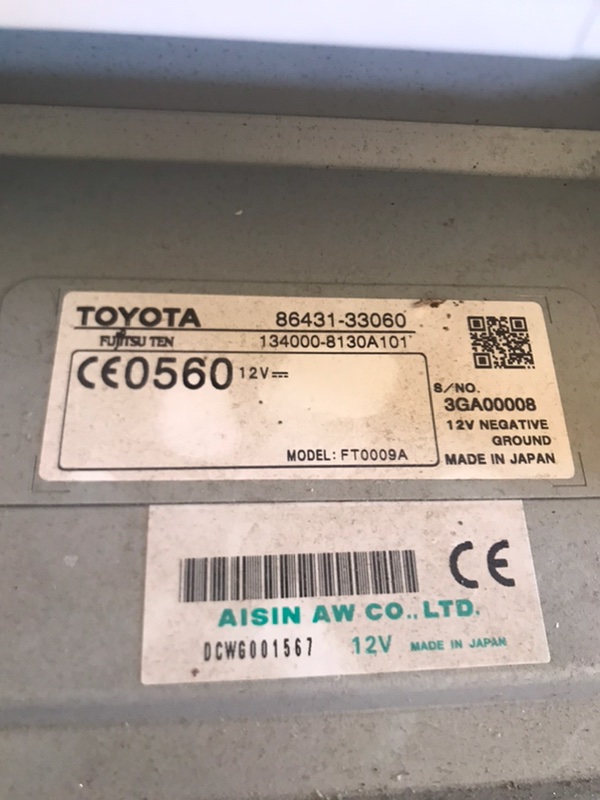 Магнитола Lexus ES 2010 350