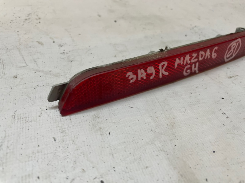 Катафот бампера Mazda 6 2008-2011 GH