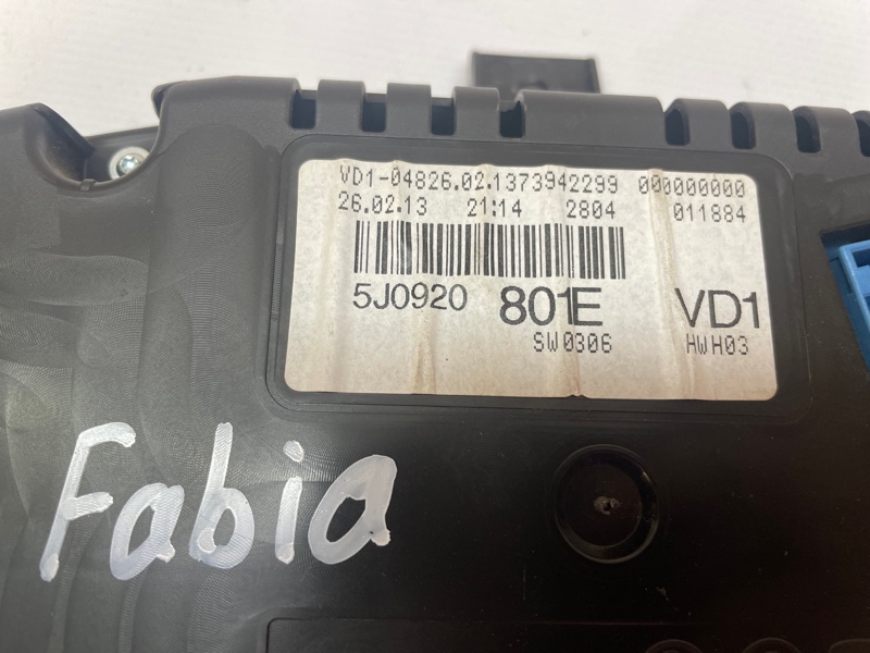 Панель приборов SKODA Fabia 2013 5J2