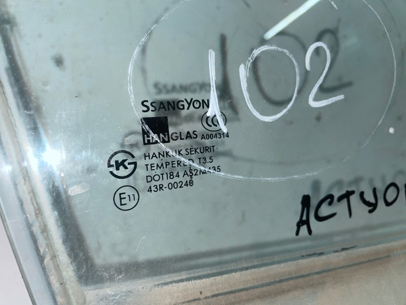Стекло двери Ssangyong Actyon sports 2008 QJ