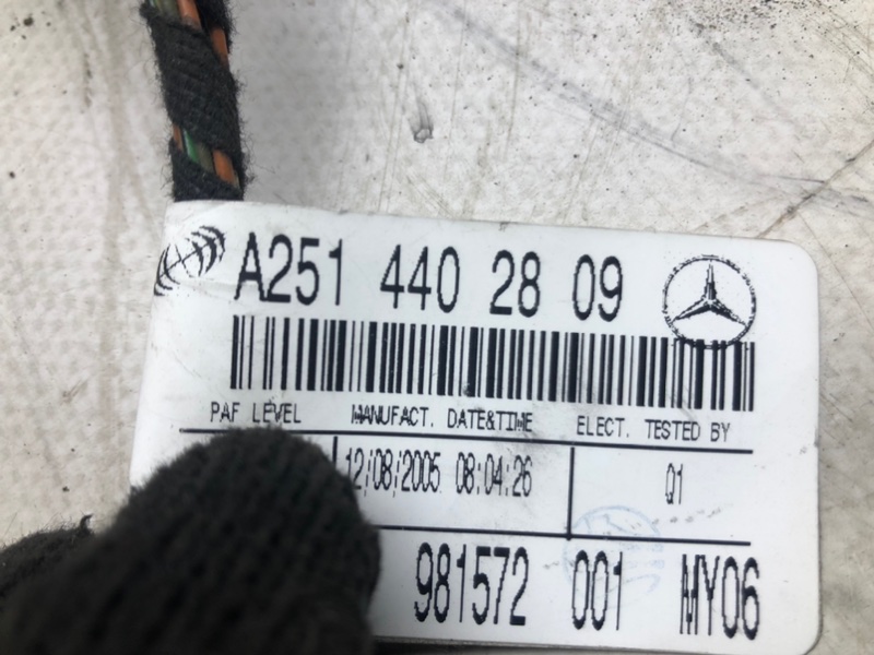 Проводка двери Mercedes-Benz R-Class 2006 R 350