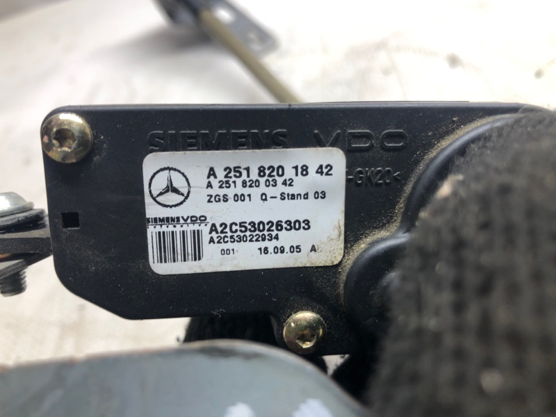 Выдвижной механизм стекла Mercedes-Benz R-Class 2006 R 350