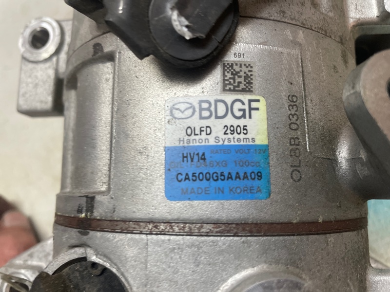 Компрессор кондиционера Mazda Mazda 3 2020 BP