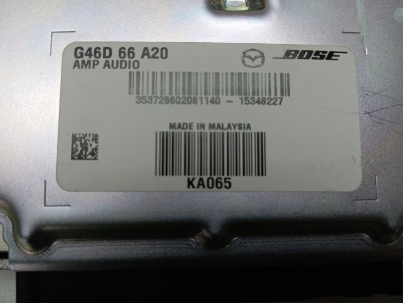 Усилитель звука Mazda Mazda 6 2016 GJ