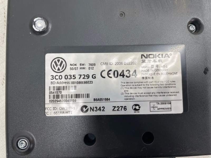 Блок Блютуз Volkswagen Passat 2009 B6
