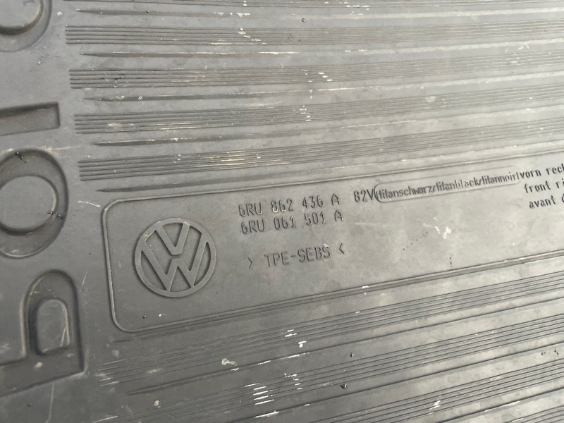 Коврик салона Volkswagen Polo 2013 MK5