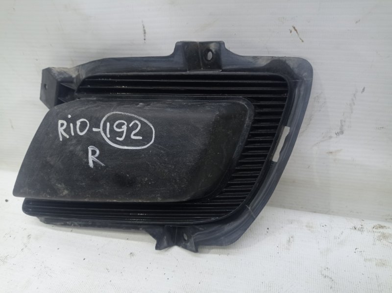 Заглушка ПТФ Kia Rio 2010