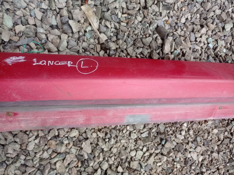 Накладка на порог Mitsubishi Lancer 2006