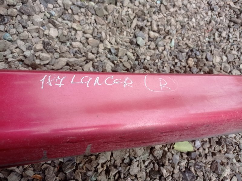 Накладка на порог Mitsubishi Lancer 2006