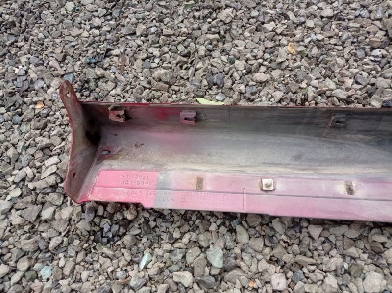 Накладка на порог Mitsubishi Lancer 2006