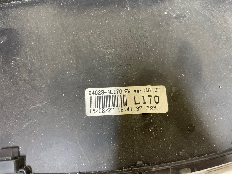 Панель приборов Hyundai Solaris 2015