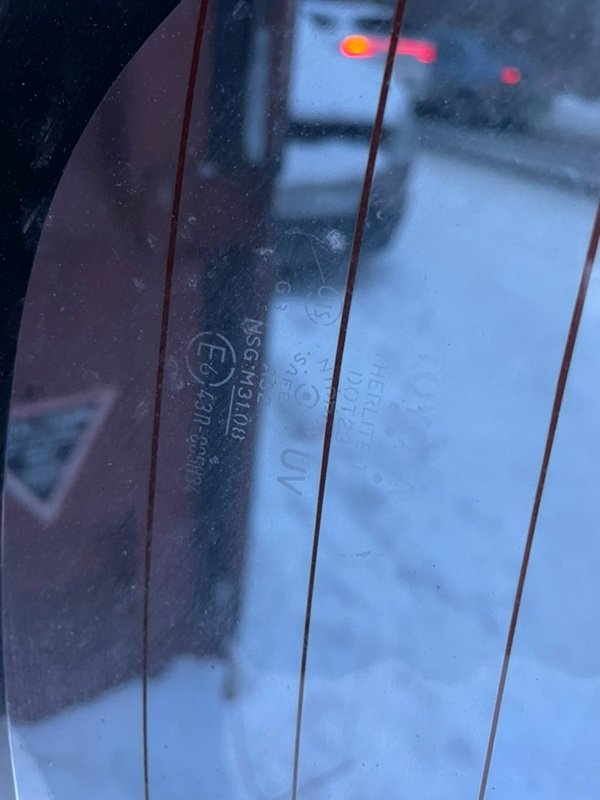 Стекло заднее Toyota Corolla 2008 E150