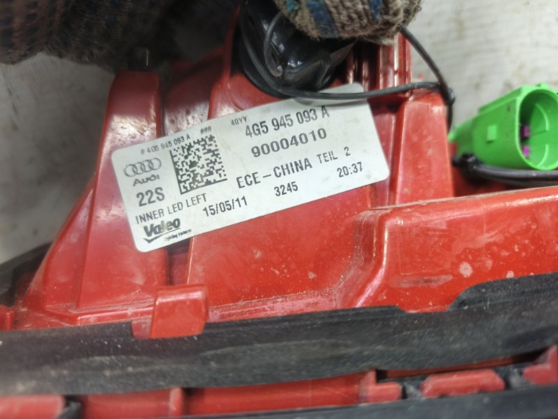 Фонарь Audi A6 2012