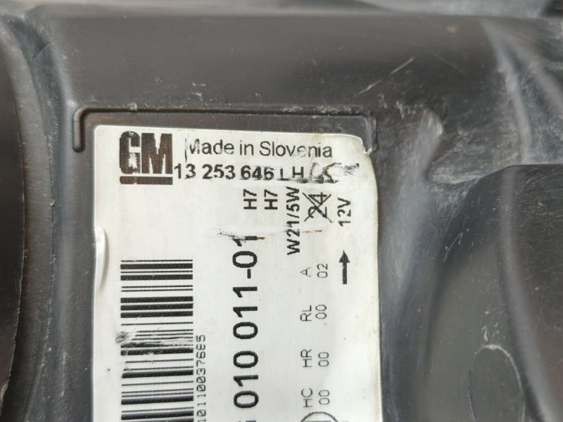 Фара Opel Astra 2011 J