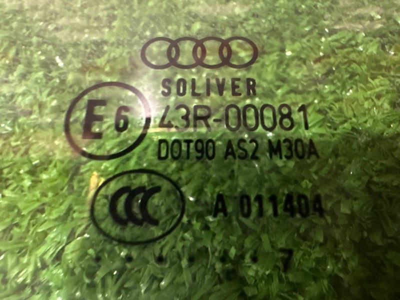 Стекло заднее правое Audi A6 quattro 2007 C6