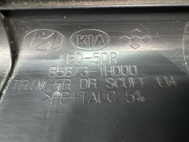 Накладка порога левая Kia Ceed 1 HB 2012 ED