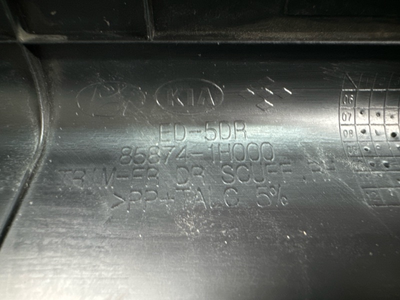 Накладка порога правая Kia Ceed 1 HB 2012 ED