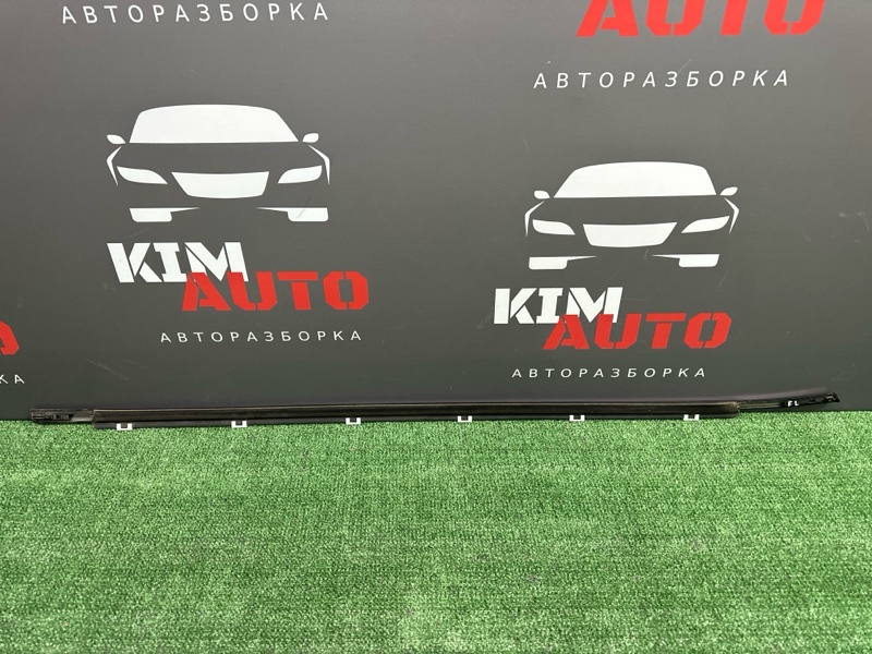 Уплотнитель стекла наружный(Бархотка) Хром Kia Ceed 2 2014 JD