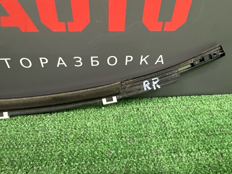 Уплотнитель стекла наружный(Бархотка) Хром Kia Ceed 2 2014 JD