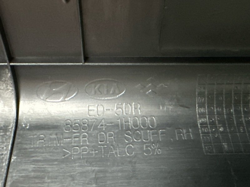 Накладка порога Kia Ceed SW 2010 ED
