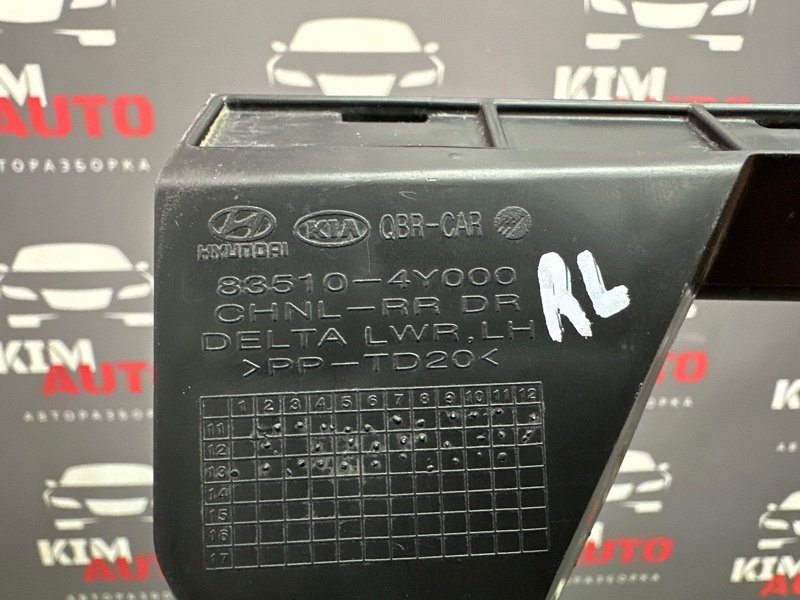 Направляющая стекла двери Kia Rio 3 2014 QB