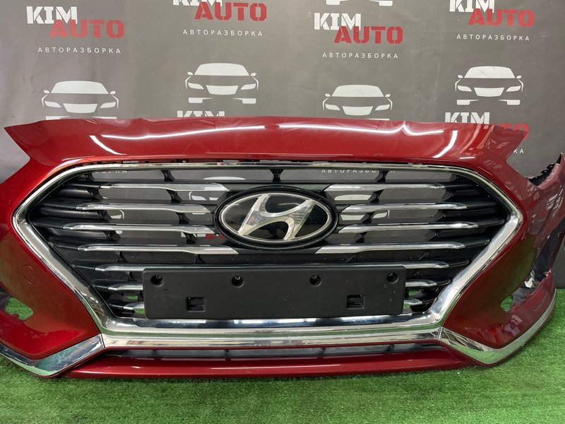 Бампер передний с повреждениями Hyundai Sonata 7 2018