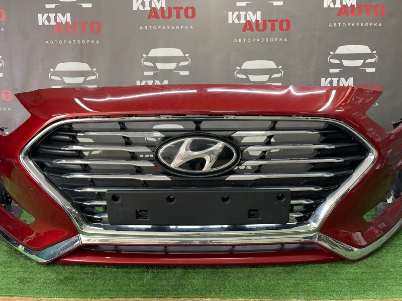 Бампер передний с повреждениями Hyundai Sonata 7 2018