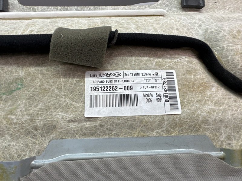 Обшивка потолка Kia Ceed 3 2018 CD