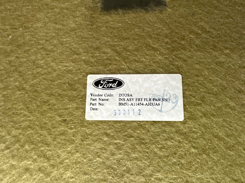 Ковер пола Ford focus 3 2012 CB8