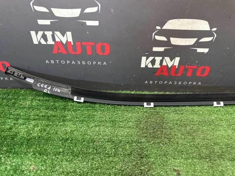 Уплотнитель стекла наружный (Бархотка) Kia Ceed 2 2012 JD