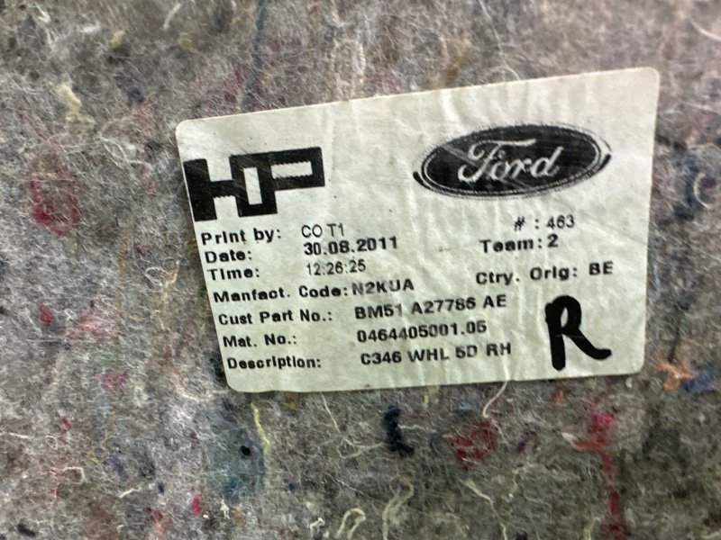 Шумоизоляция багажника Ford Focus 3 HB 2012 CB8