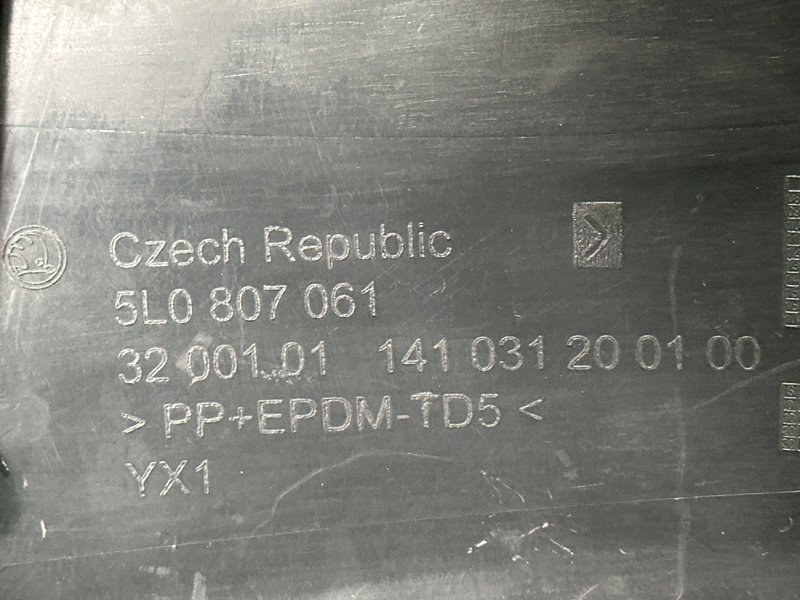 Юбка бампера Skoda Yeti