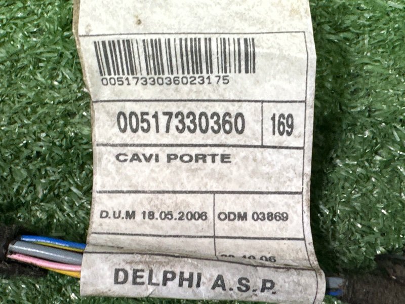 Проводка двери Fiat Panda