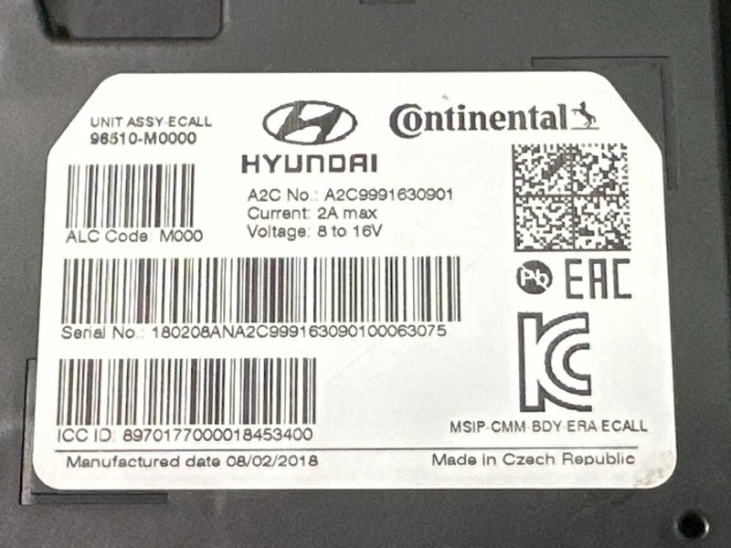 Блок электронный Глонасс Hyundai Creta 2018 GS