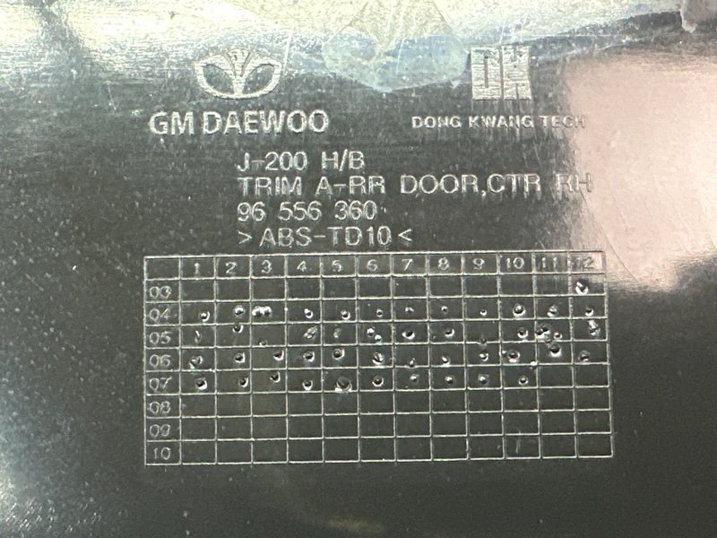 Обшивка двери Chevrolet Lacetti