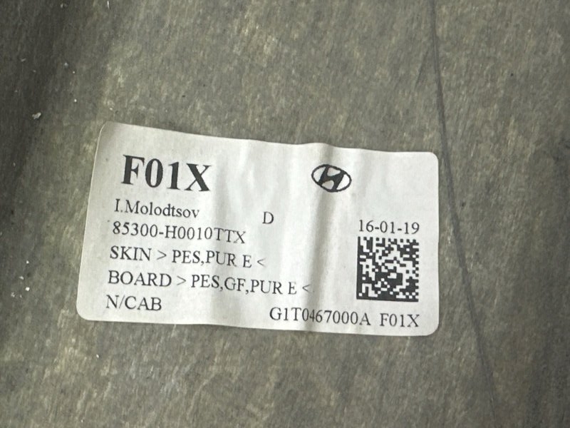 Обшивка потолка Kia Rio 4 2019 FB