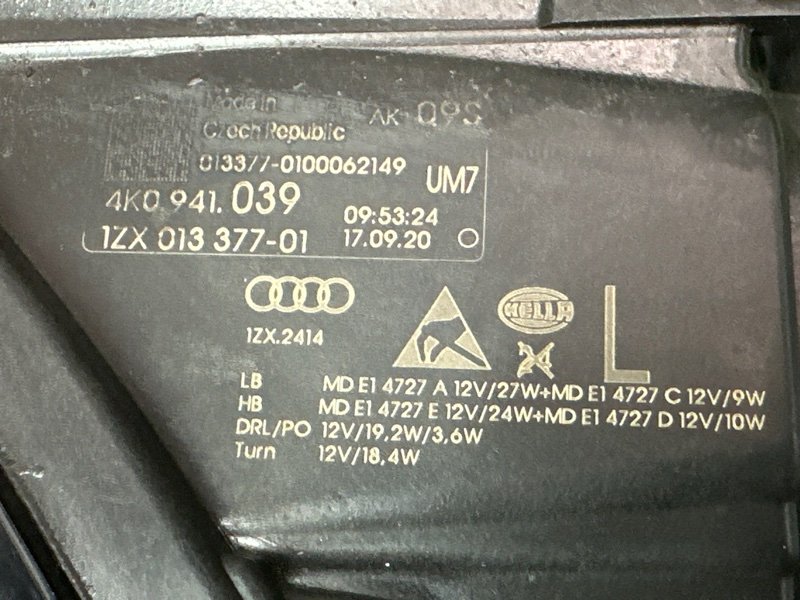 Фары передние Audi A6 C8