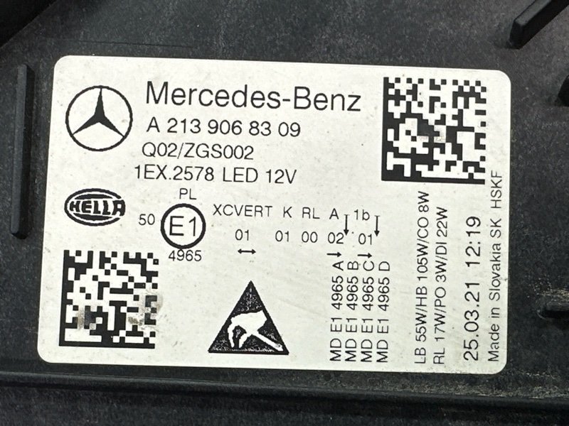 Фары передние Mercedes-Benz E-Class W213