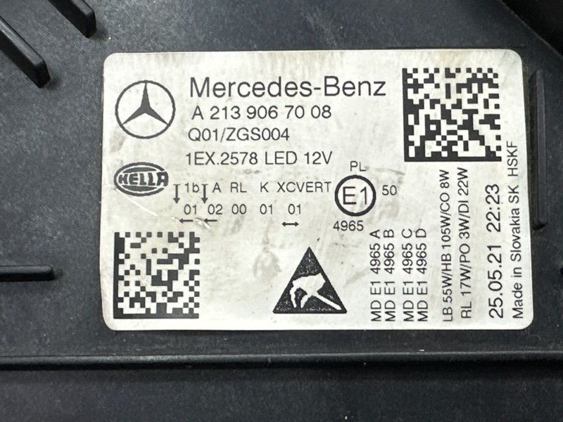 Фары передние Mercedes-Benz E-Class W213