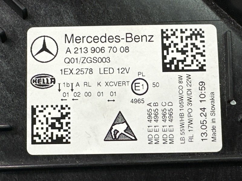 Фара Mercedes-Benz E-Class W213