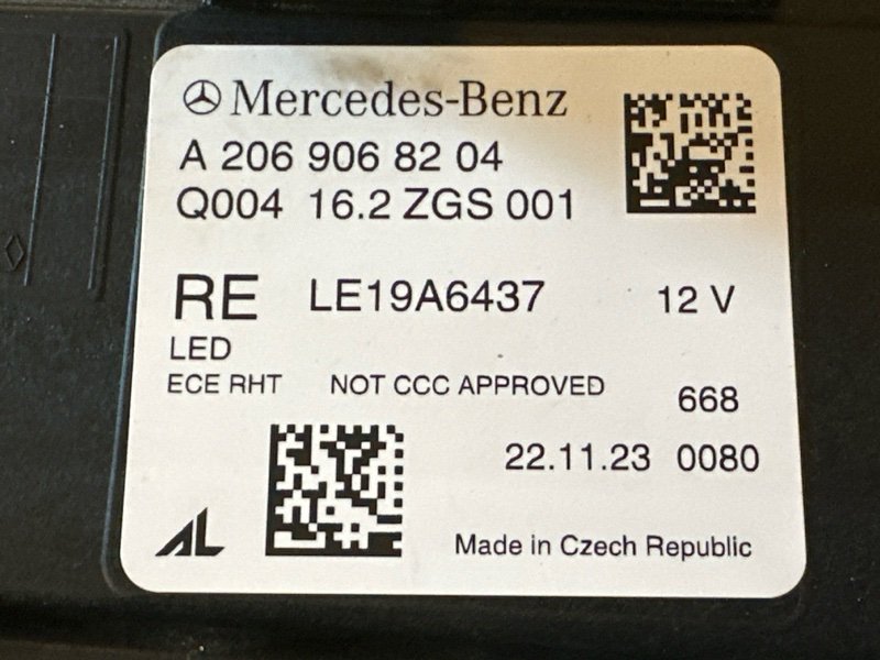 Фары передние Mercedes-Benz C-Class W206