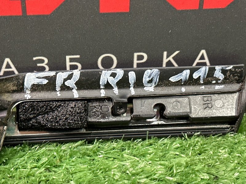 Уплотнитель стекла наружный(Бархотка) Хром Kia Rio 4 2018