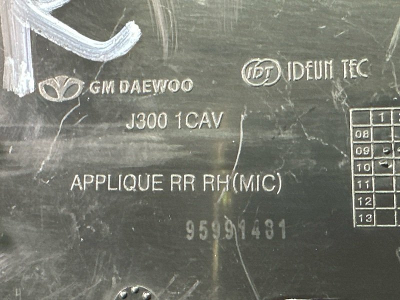 Накладка крыла Chevrolet Cruze J300